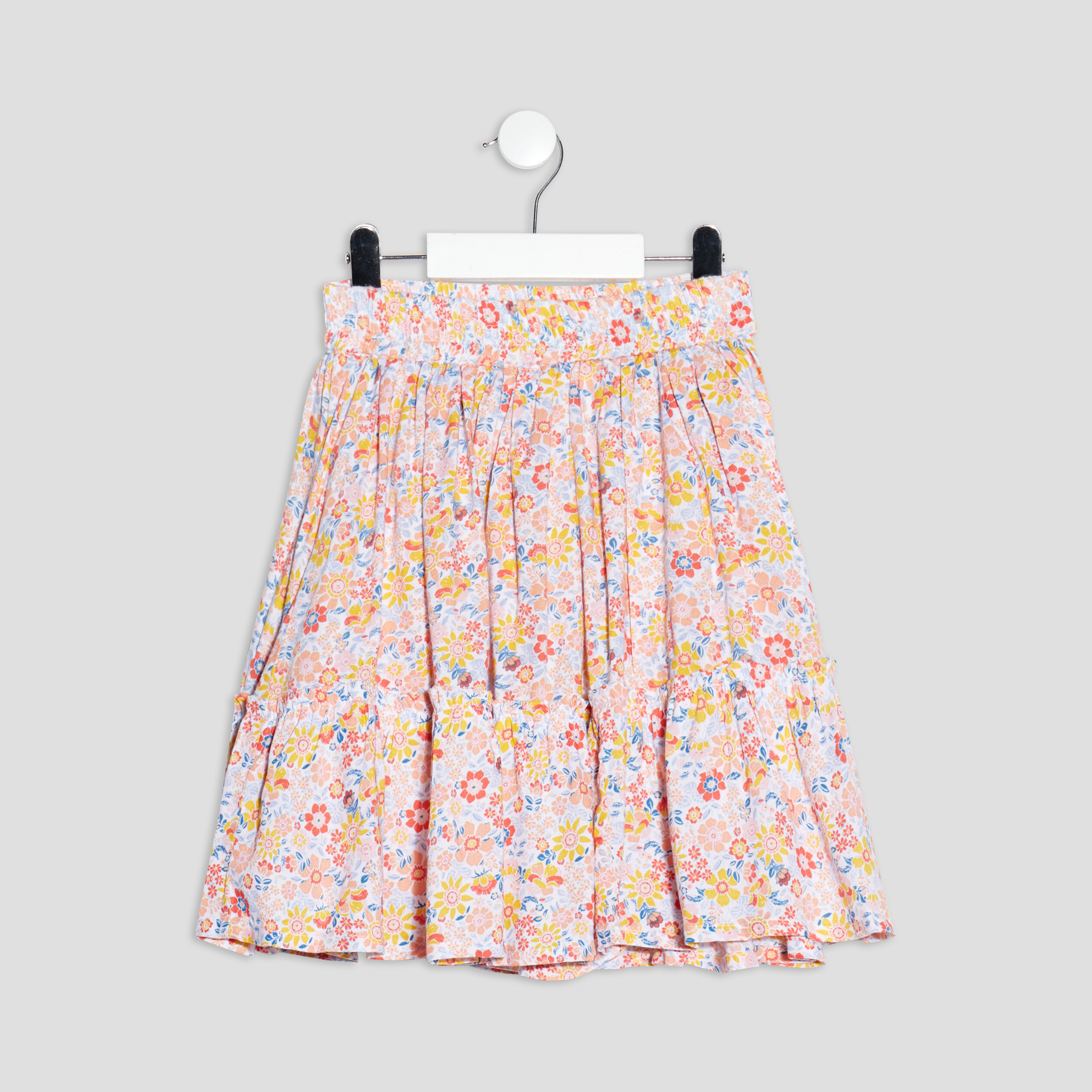 Jupe-short évasée ecru fille | La Halle