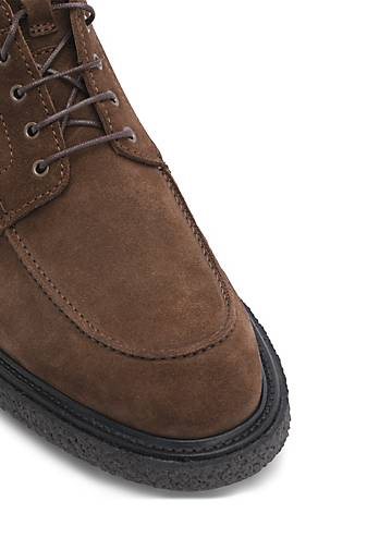 Lottusse Braune Kalb Wildlederstiefel