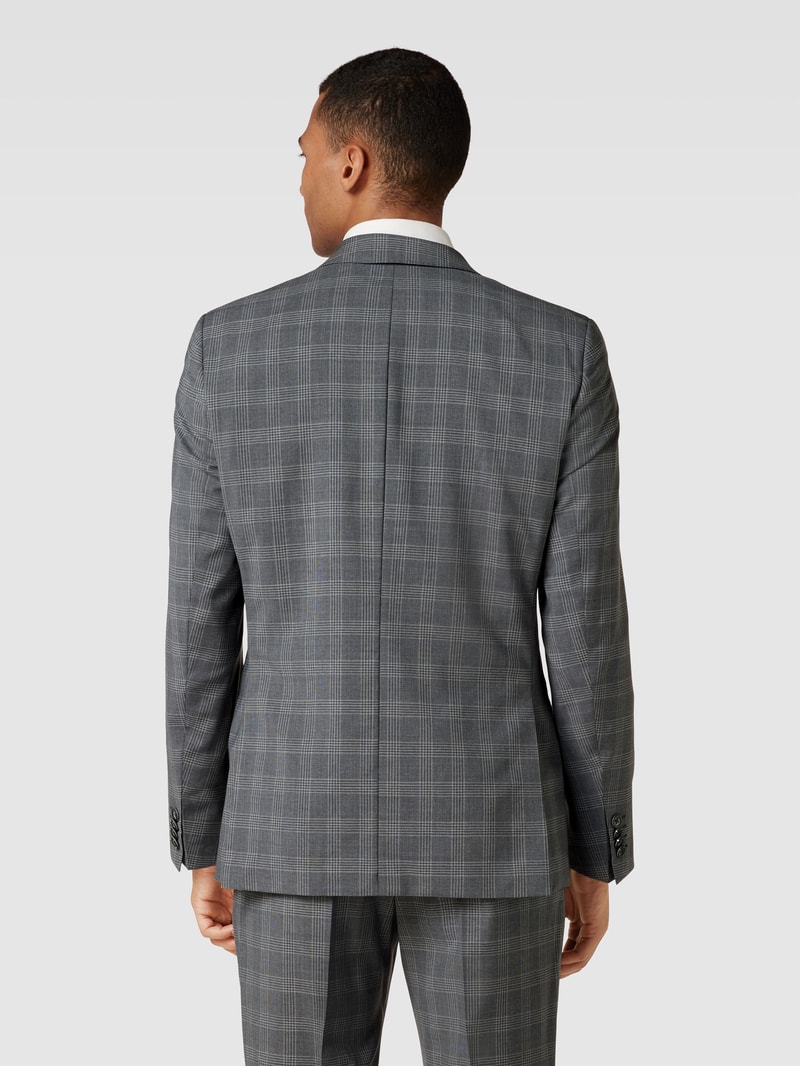 Slim Fit Anzug mit Allover-Muster in graphit
