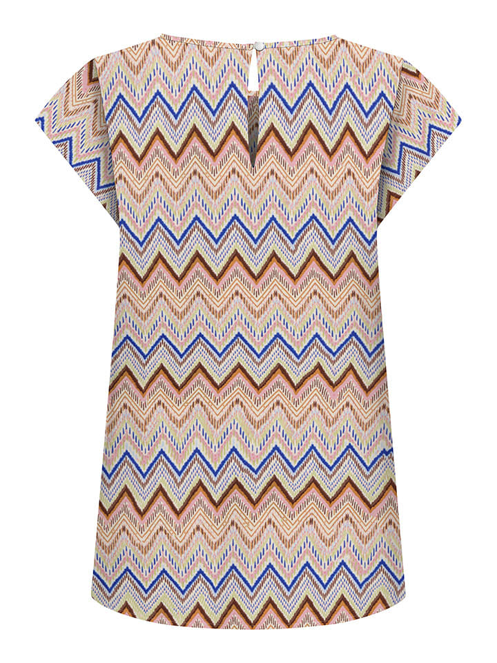 ONLY Bluse in Camel/ Blau günstig kaufen