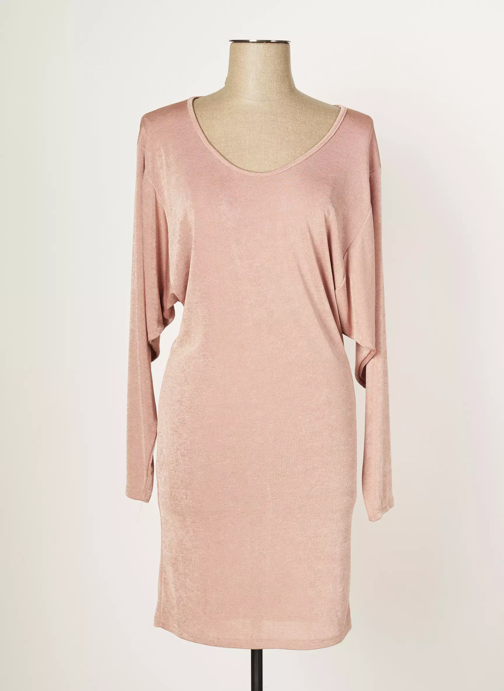 Multiples Robes Mi Longues Femme couleur rose