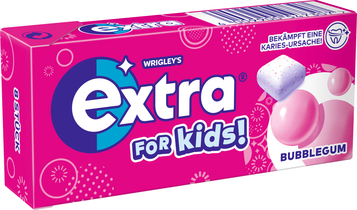 Kaugummi Extra for Kids, Bubblegum, zuckerfrei, 8 St