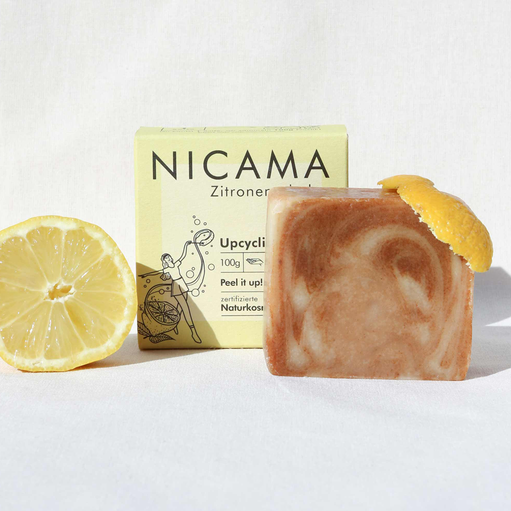 Nicama Upcyclingseife - Zitronenschale 100 g