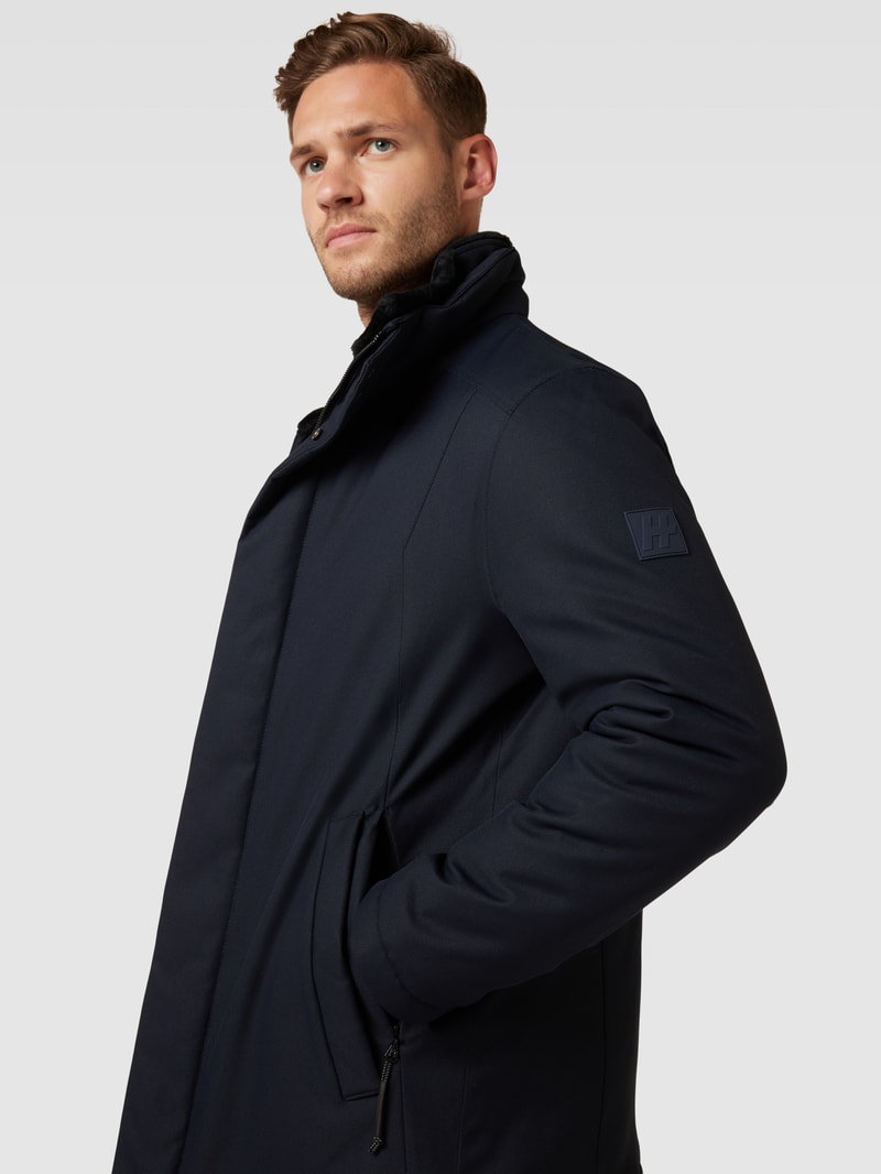 Jacke mit Druckknopfleiste Modell 'PROTECT' in marineblau