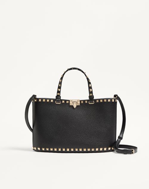 Bolsa pequena Valentino Garavani Rockstud em couro de bezerro granulado