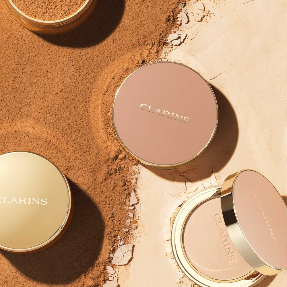 Clarins Ever Matte Compact Powder Poudre compacte matifiante infusée au lait de pêcher Poudre Compact