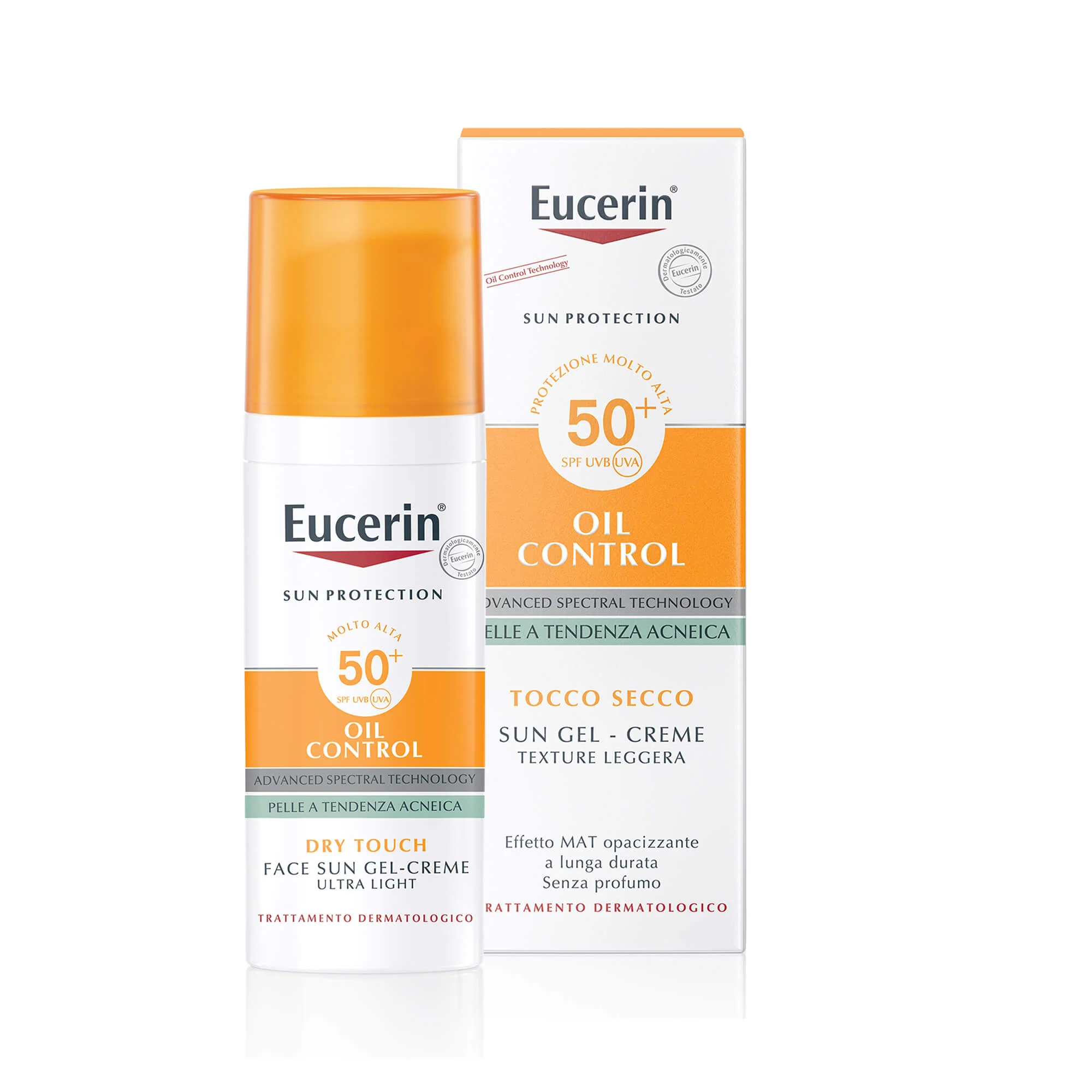 Sun Protection Oil Control Sun Face Gel-Creme Dry Touch SPF50+ - High protection face sunscreen.