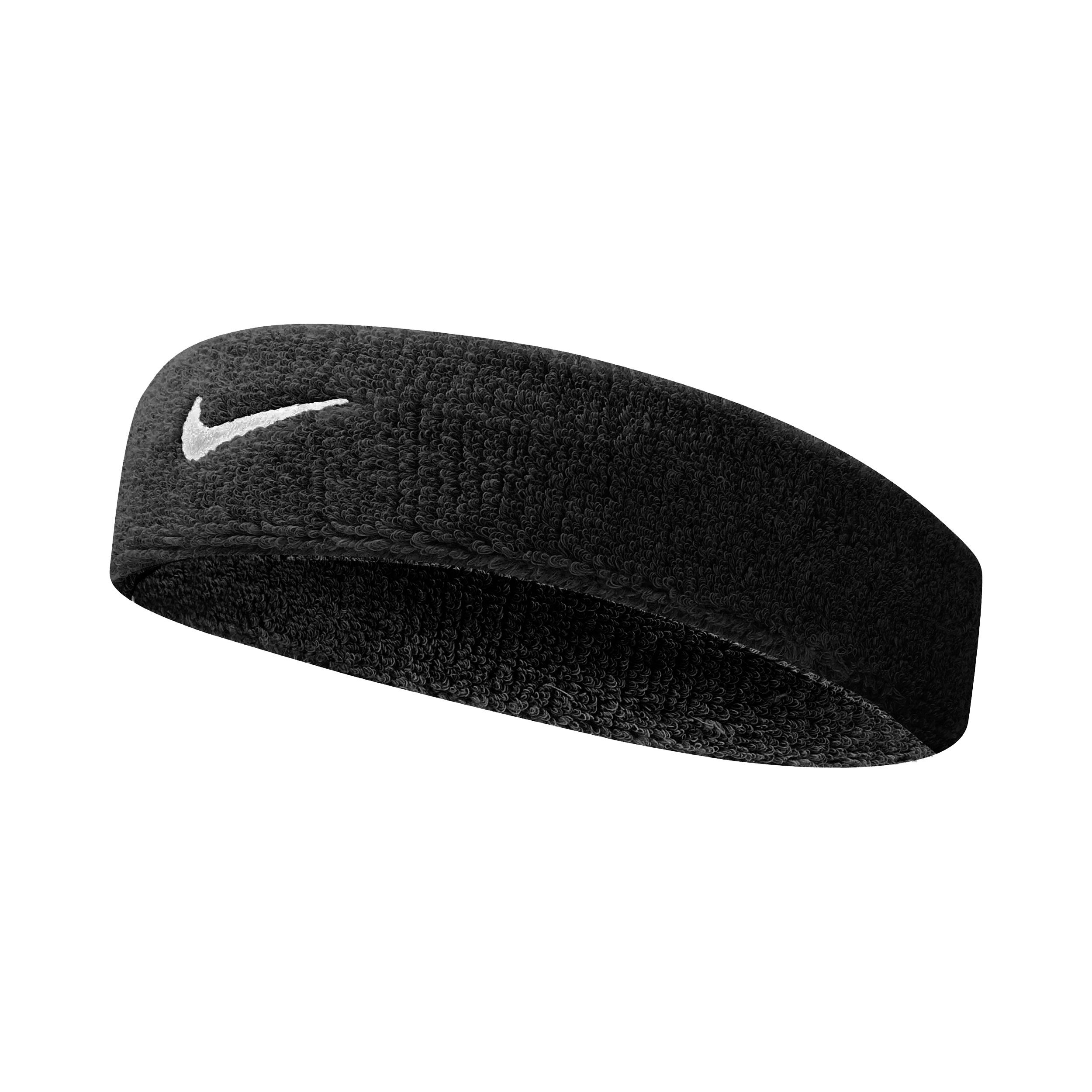 Swoosh Stirnband - Schwarz, Weiß