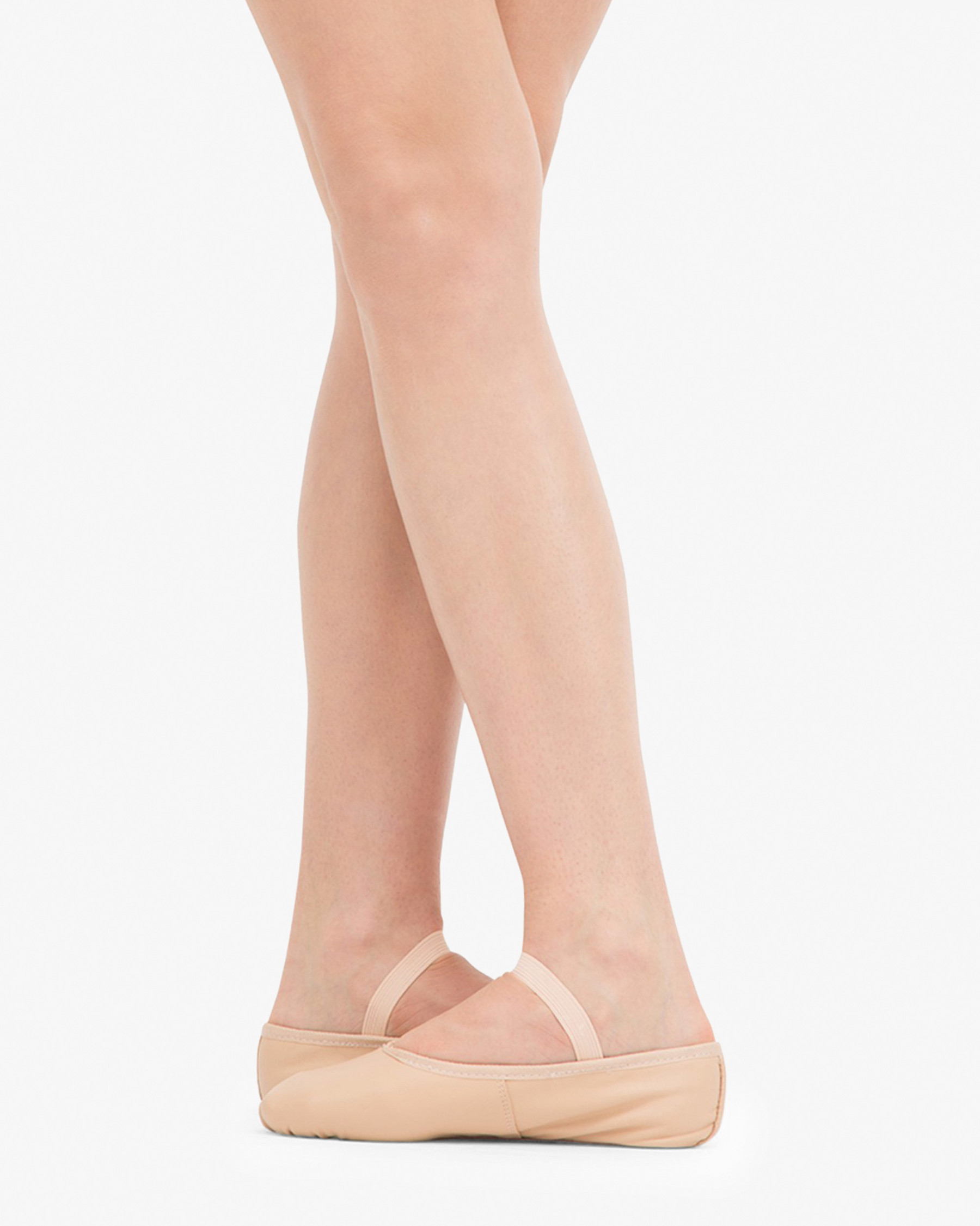 Soft ballet shoes with full sole - Leather