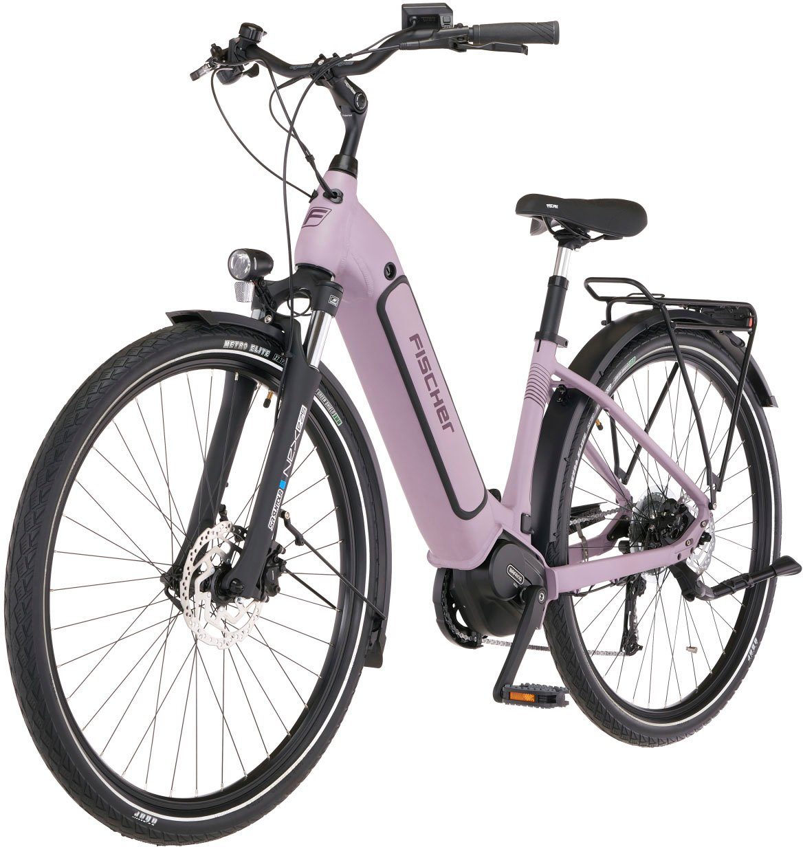 FISCHER Fahrrad E-Bike CITA 3.3I 522, 9 Gang Shimano Nexus Schaltwerk, Kettenschaltung, Mittelmotor, 522 Wh Akku, (Schloss)