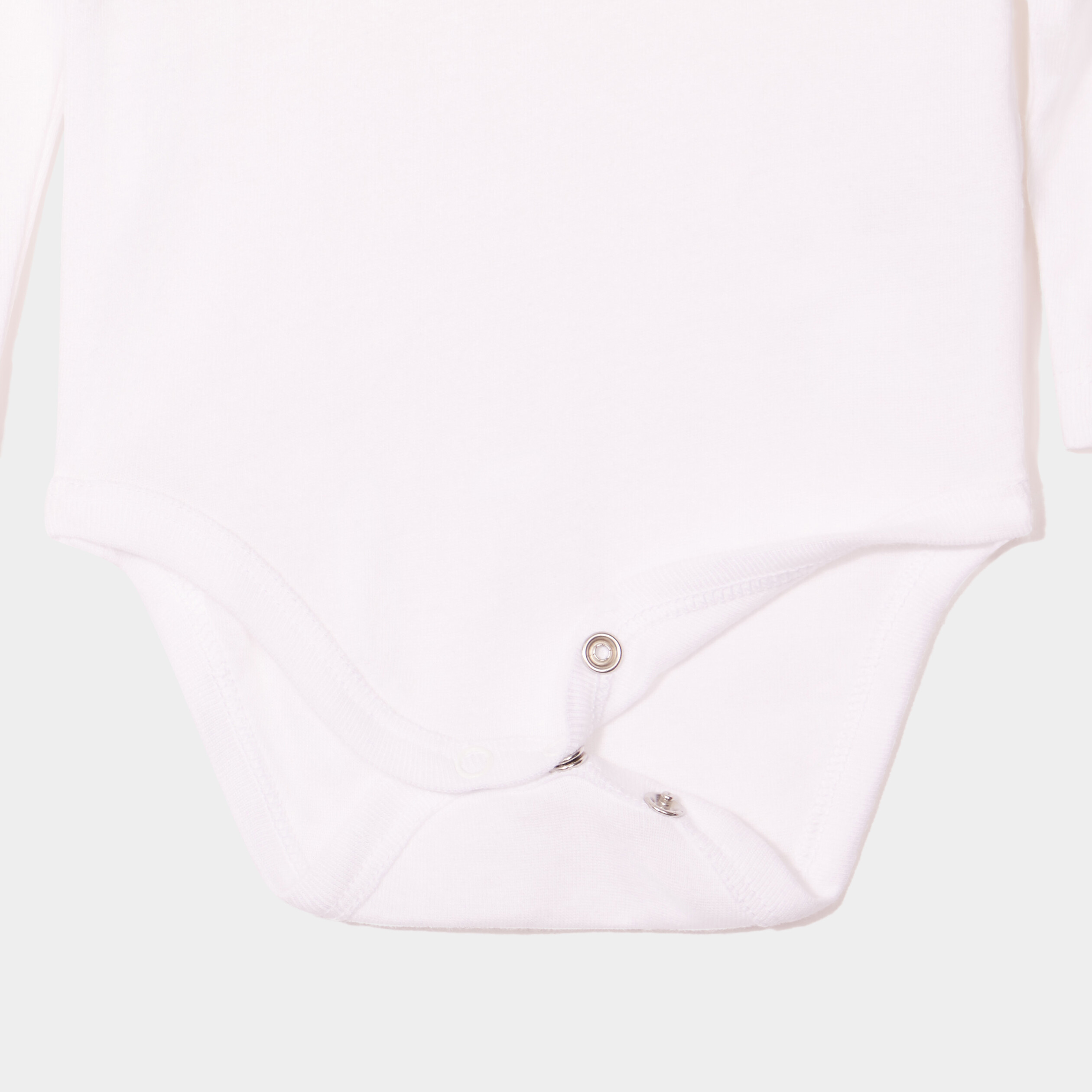Lot 5 bodies US coton manches longues gris clair mixte | La Halle