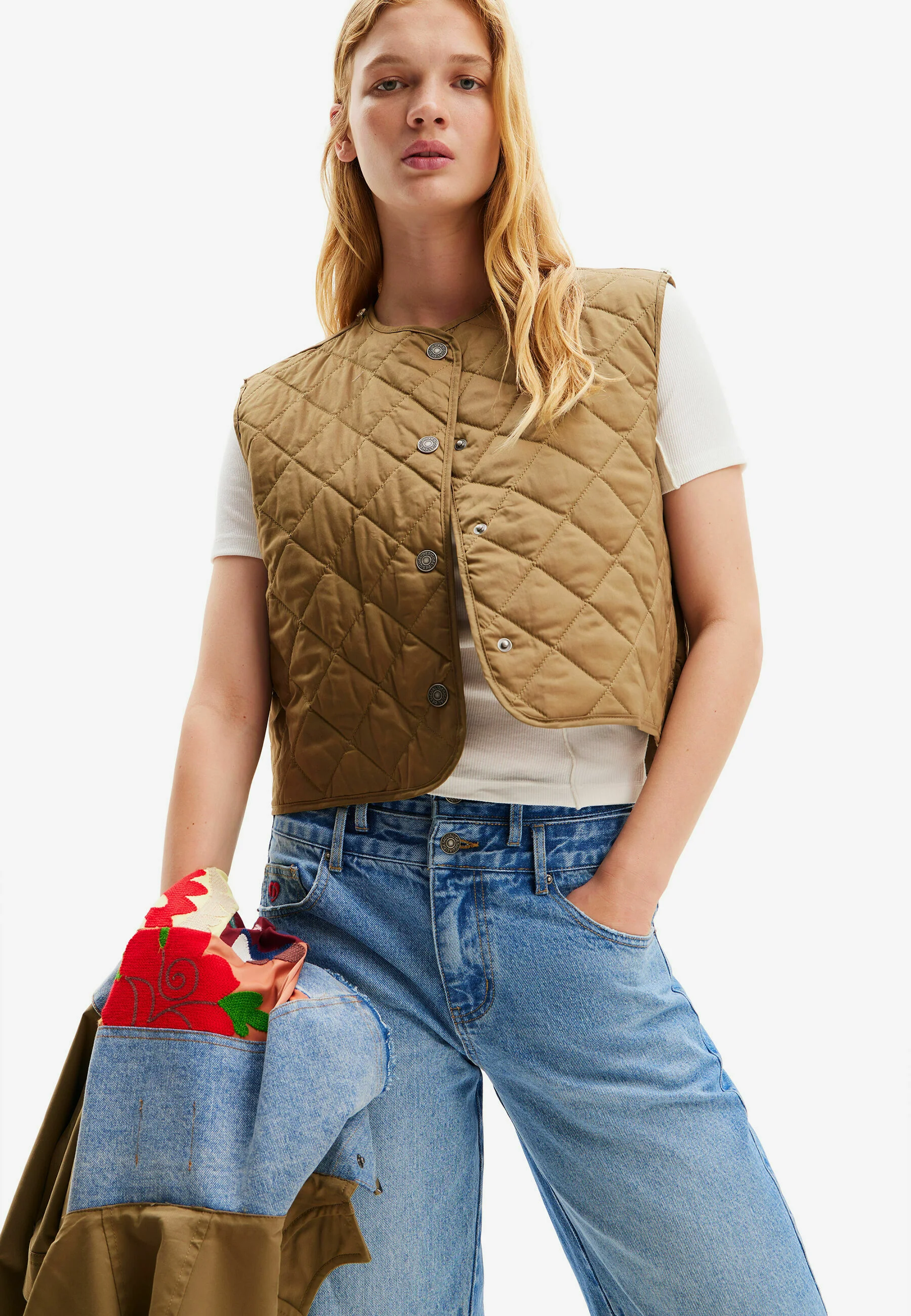 Desigual HÍBRIDO 2 EN 1 BORDADO - Parka