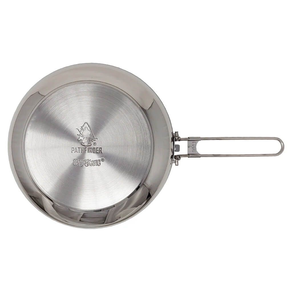 Edelstahl Pfanne mit Deckel 25 cm