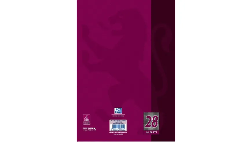 Oxford Heft A4 Lineatur 28 32 Blatt