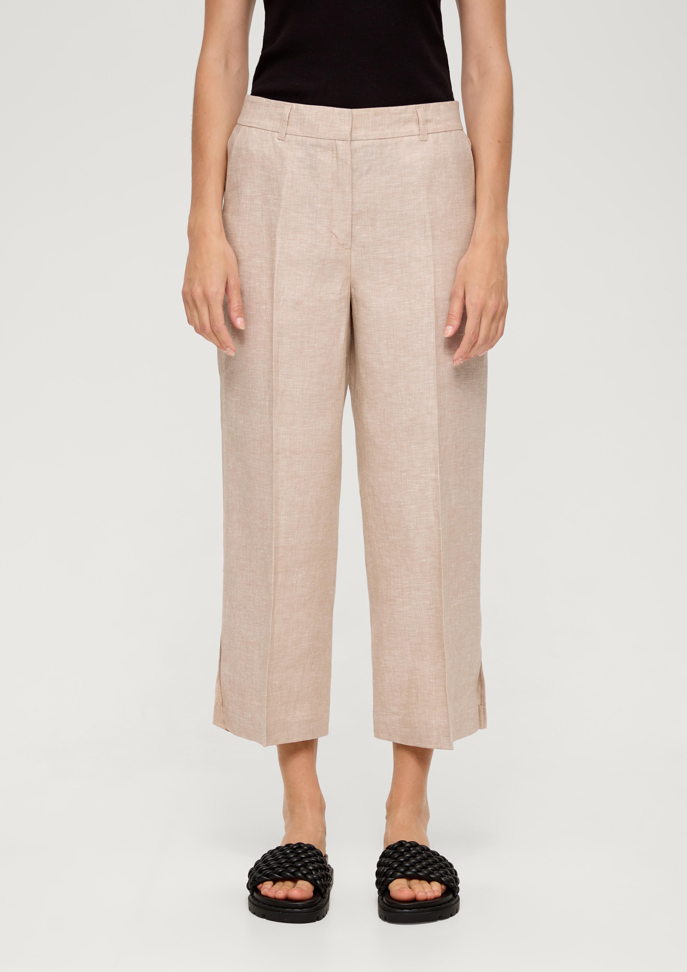 Regular: Herringbone-Hose aus Leinen  2130935-84W1