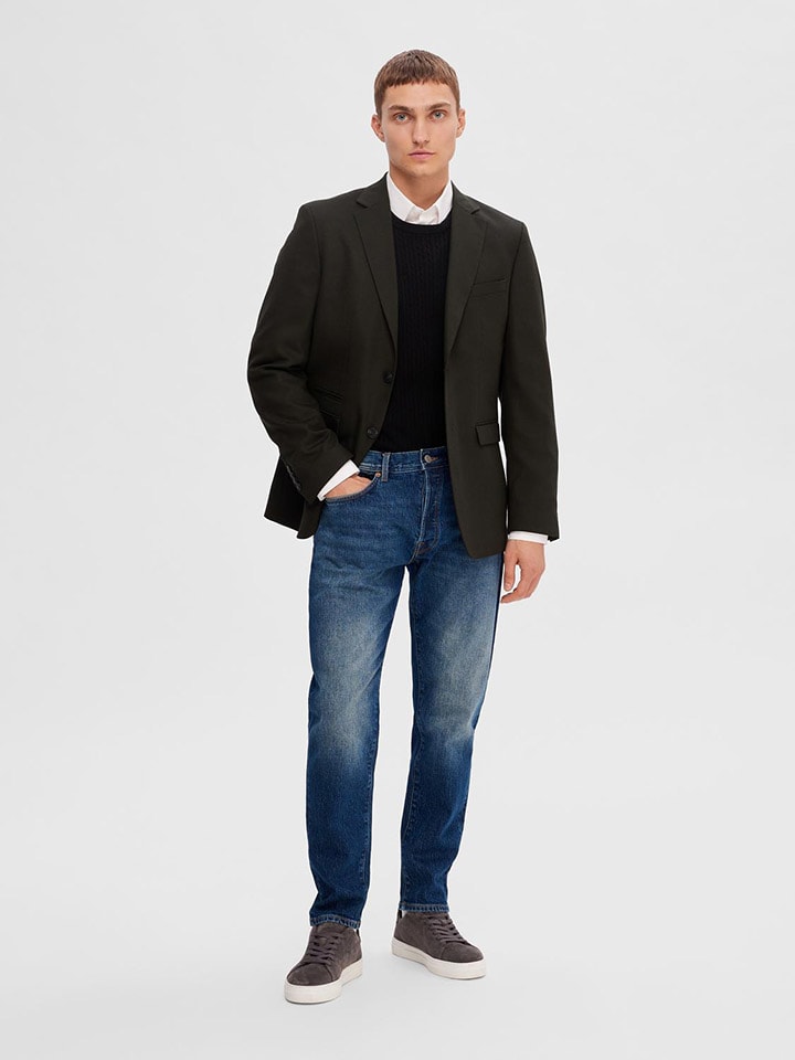 SELECTED HOMME Jeans - Tapered Fit - in Dunkelblau günstig kaufen