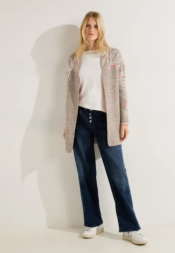 CECIL Offener Cardigan mit Wording