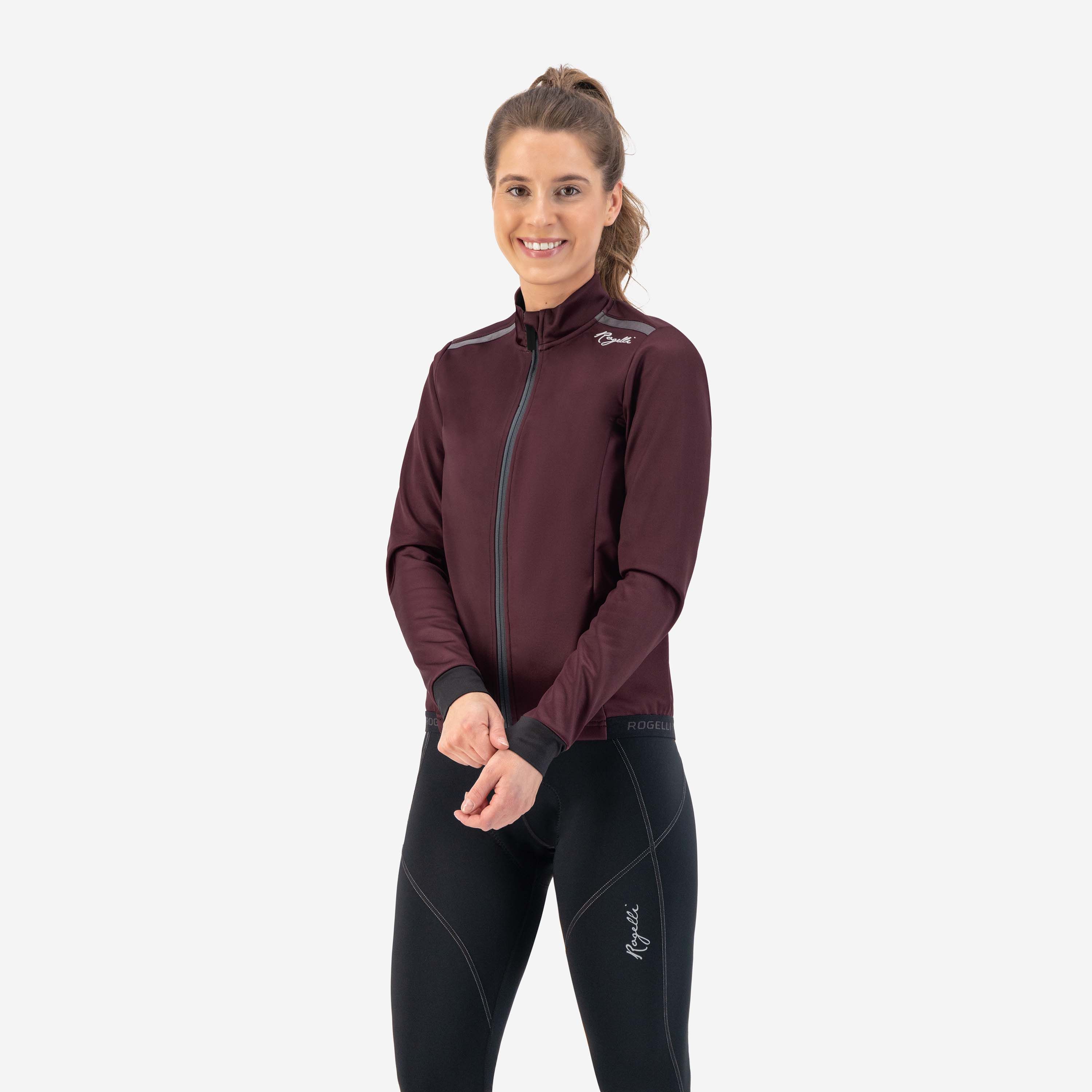 Rogelli Pesara Bordeaux Grey Damen Winterjacke
