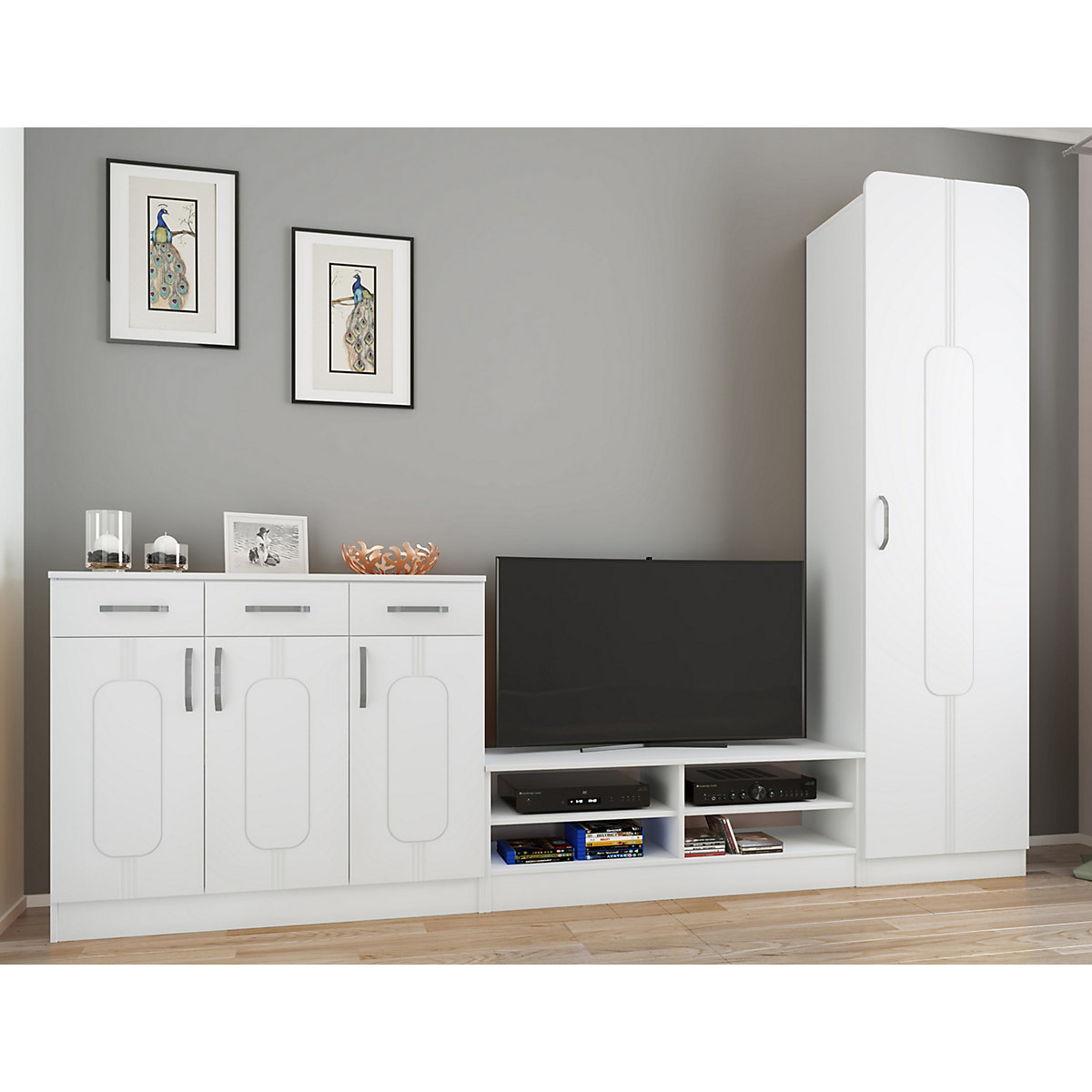 Holz Dielenmöbel Flurschrank Schrank Kommode Balia