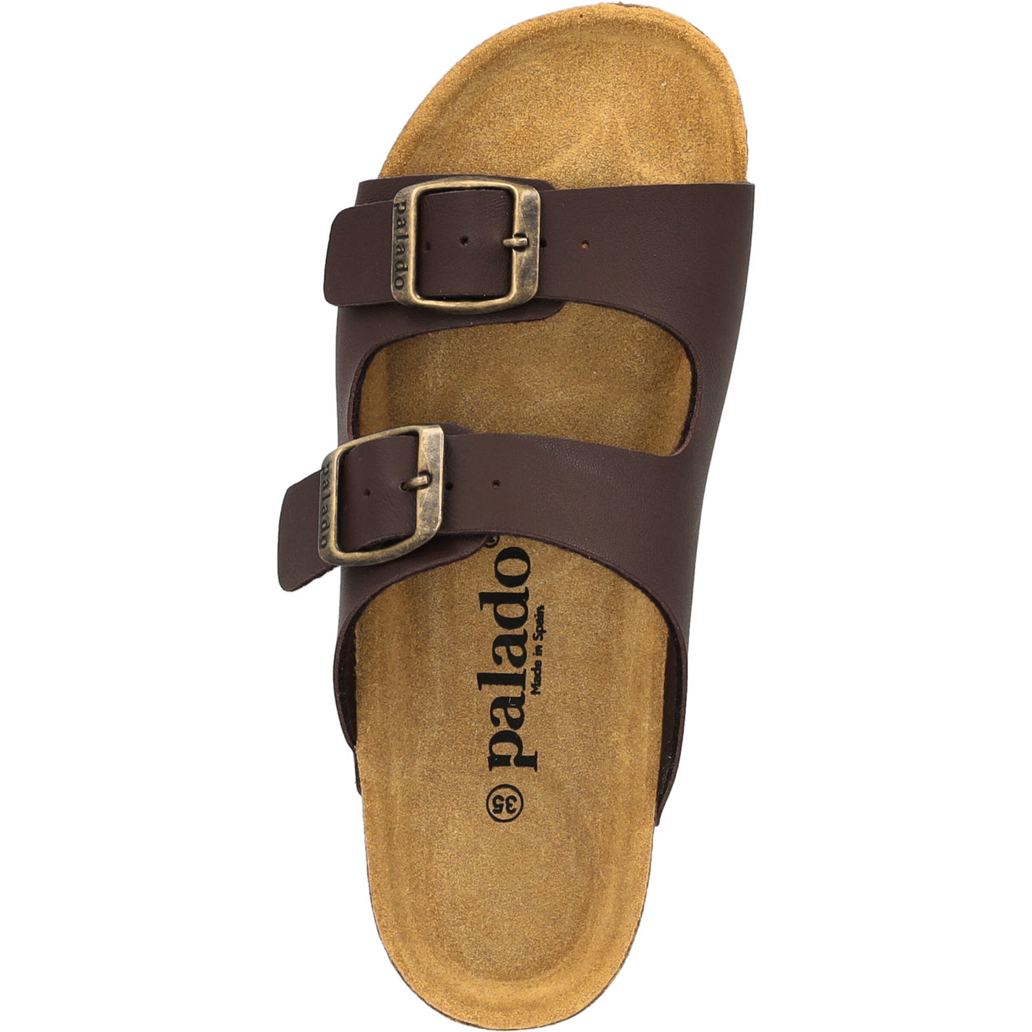 Palado Kids Korfu B Basic, Pantoletten, Kinder, Dunkelbraun/Schwarz