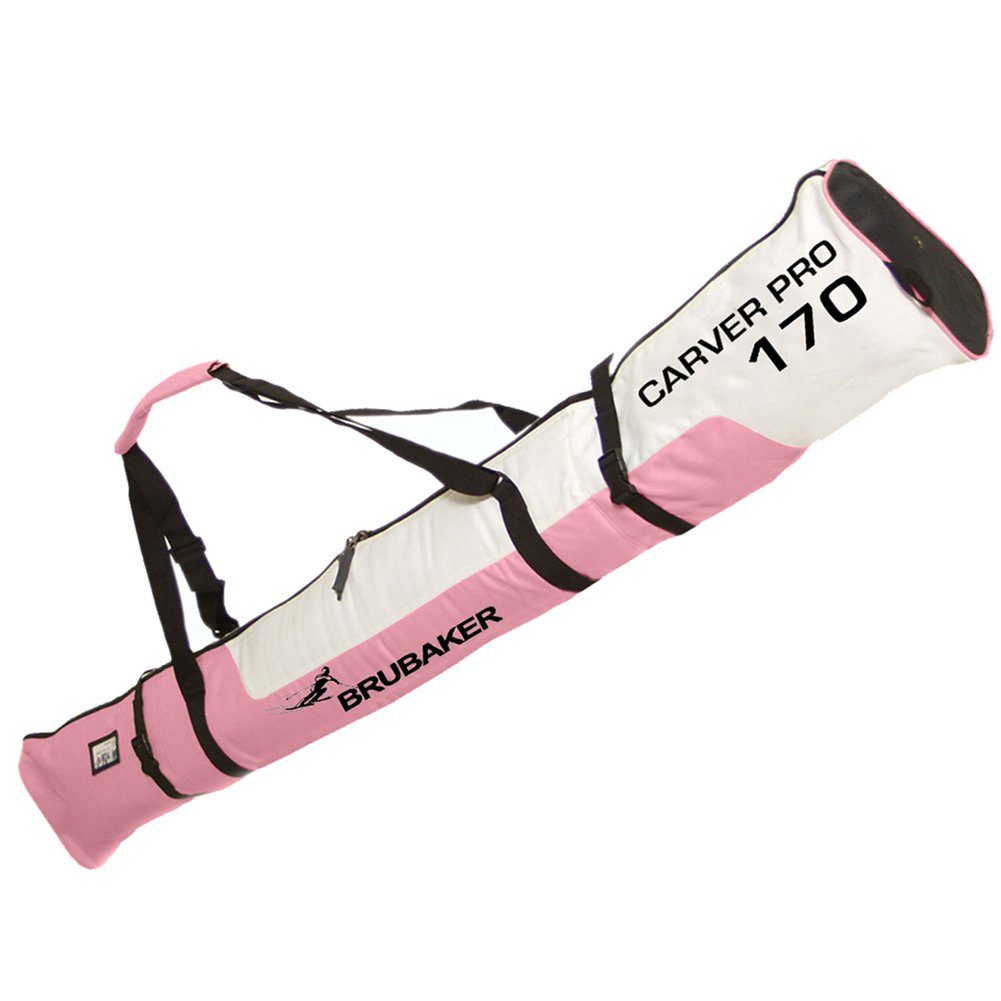 BRUBAKER Sporttasche Carver Pro Skitasche Kombi Set (2-tlg., reißfest und nässeabweisend), Skisack und Skischuhtasche für 1 Paar Ski
