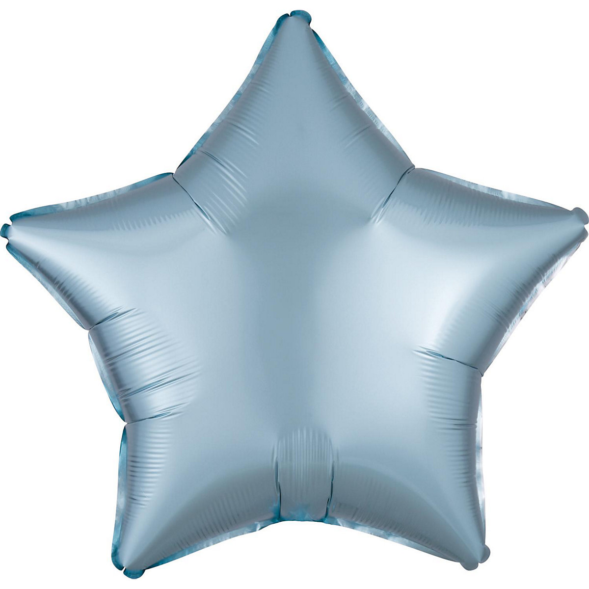 Folienballon Stern 48cm Seidenglanz pastell-blau