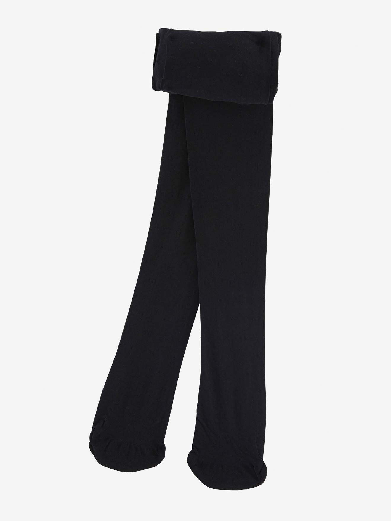 Vertbaudet Umstands-Strumpfhose, Tupfenmuster Oeko-Tex - schwarz