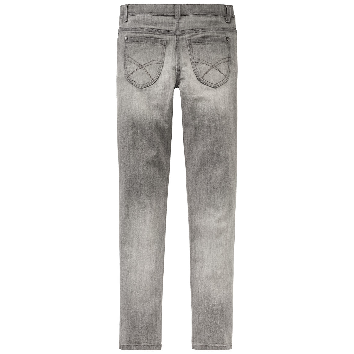 Mädchen Skinny-Jeans mit Used-Waschung