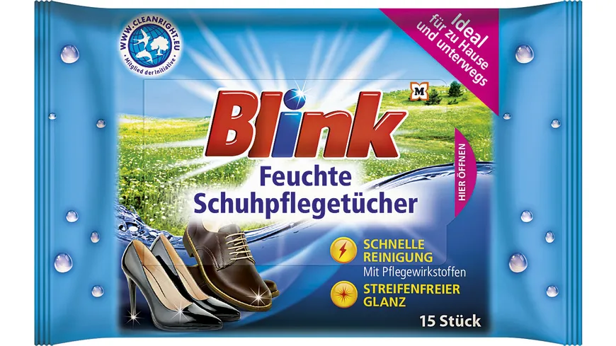 Blink Feuchte Schuhpflegetücher