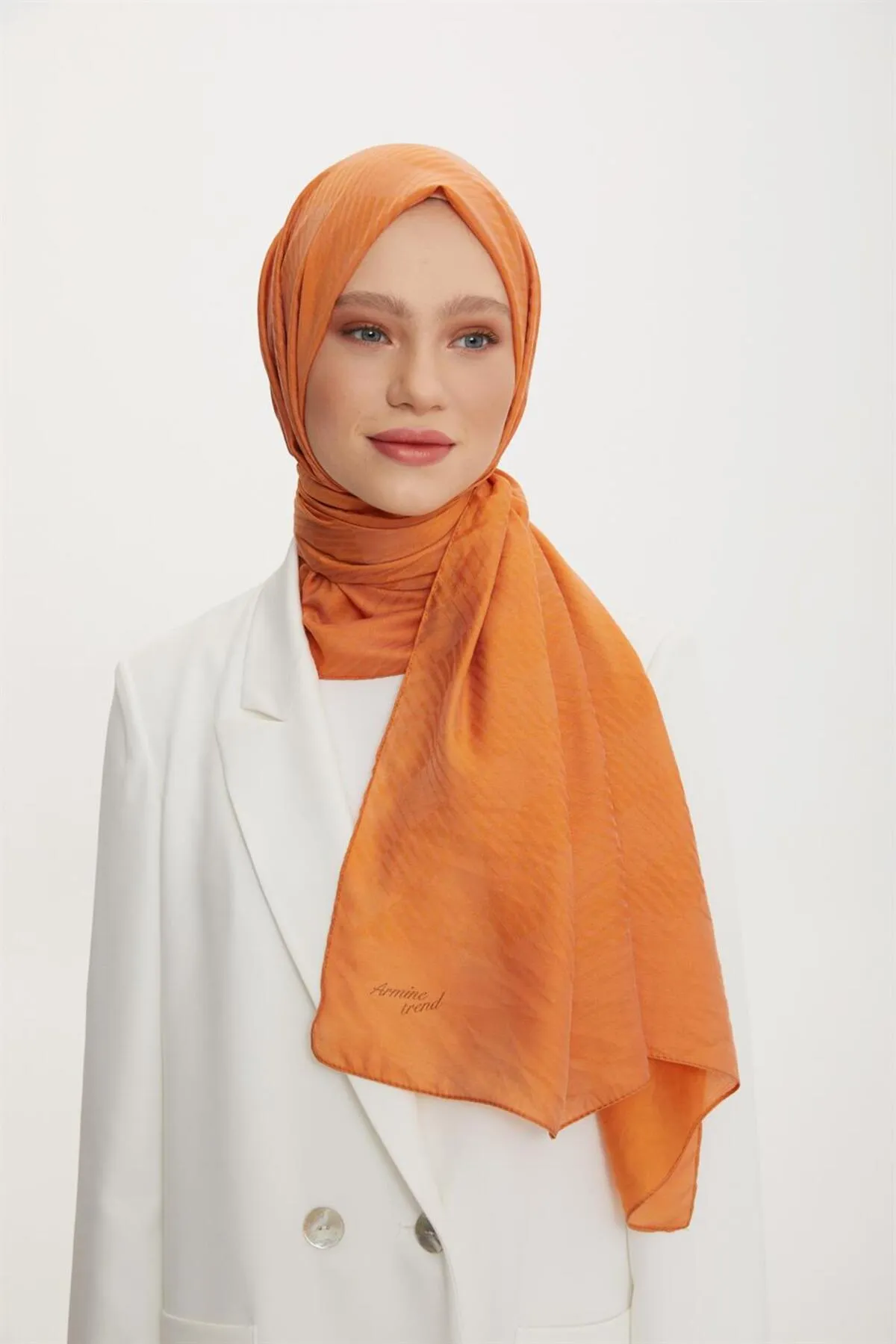 Armine  Trend Işıl Schal 3 - Baumwolle - Ats3ısl-450 - Orange