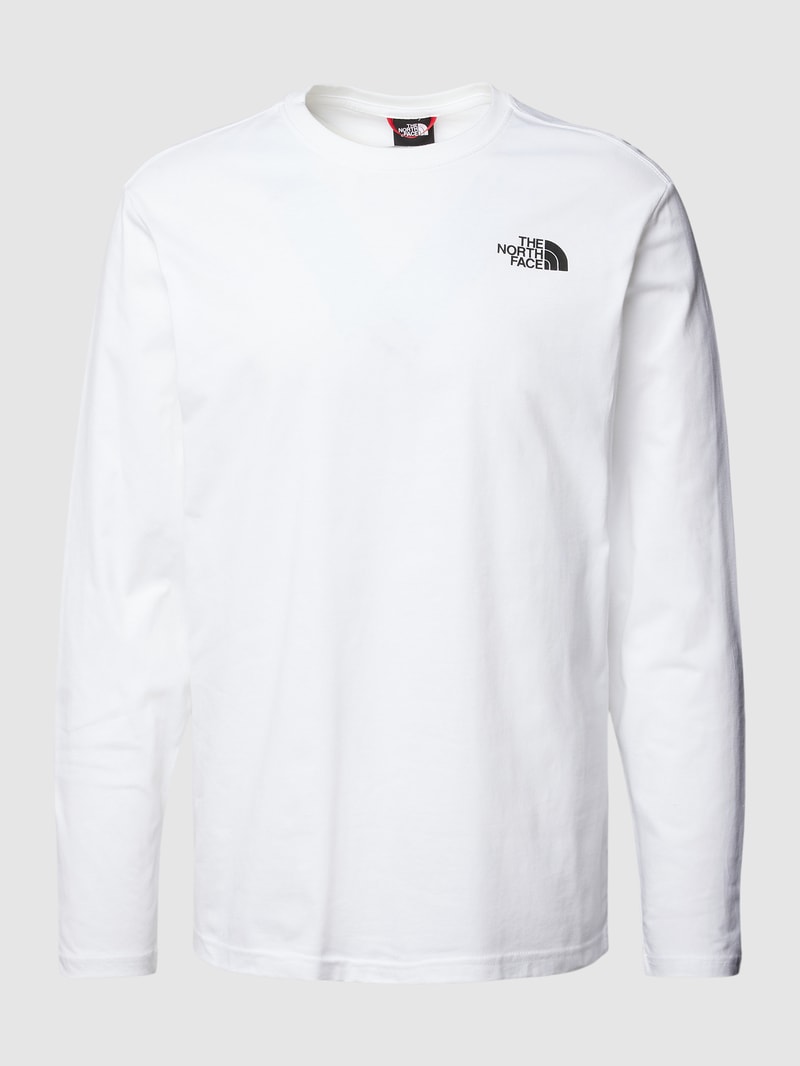 Longsleeve mit Label-Print Modell 'RED BOX' in weiß