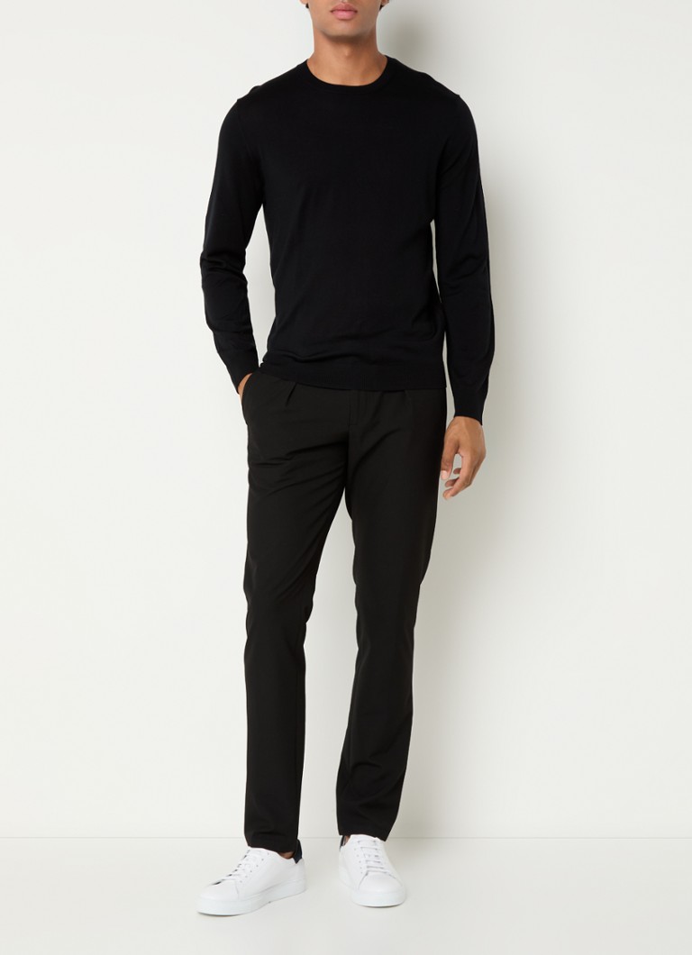 Pantaloni chino Profumo slim fit cu buzunare laterale