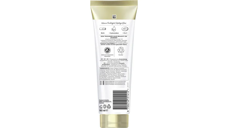 Pantene Pro-V miracles Hydra Glow feuchtigkeitsspendende Pflegespülung 160 ml