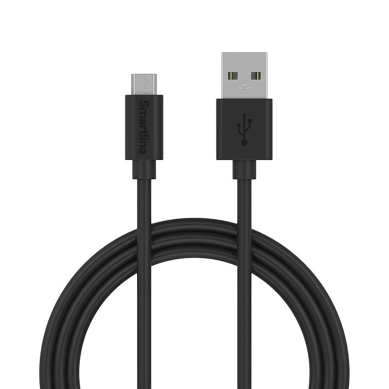 Smartline Ladekabel 2 m Micro-USB/USB-A, Smartline