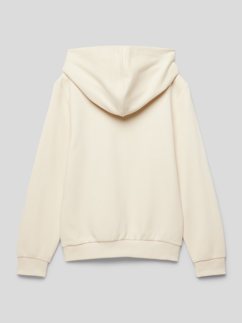 Hoodie mit Kapuze in ecru