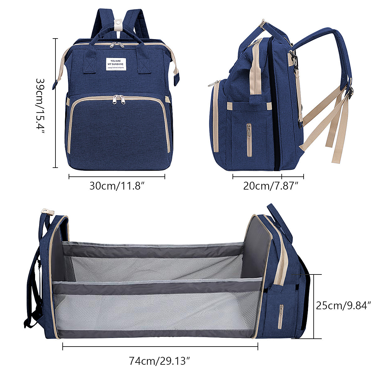 Wickeltasche Rucksack Multifunktionale Oxford Große Wickelrucksack Babytasche