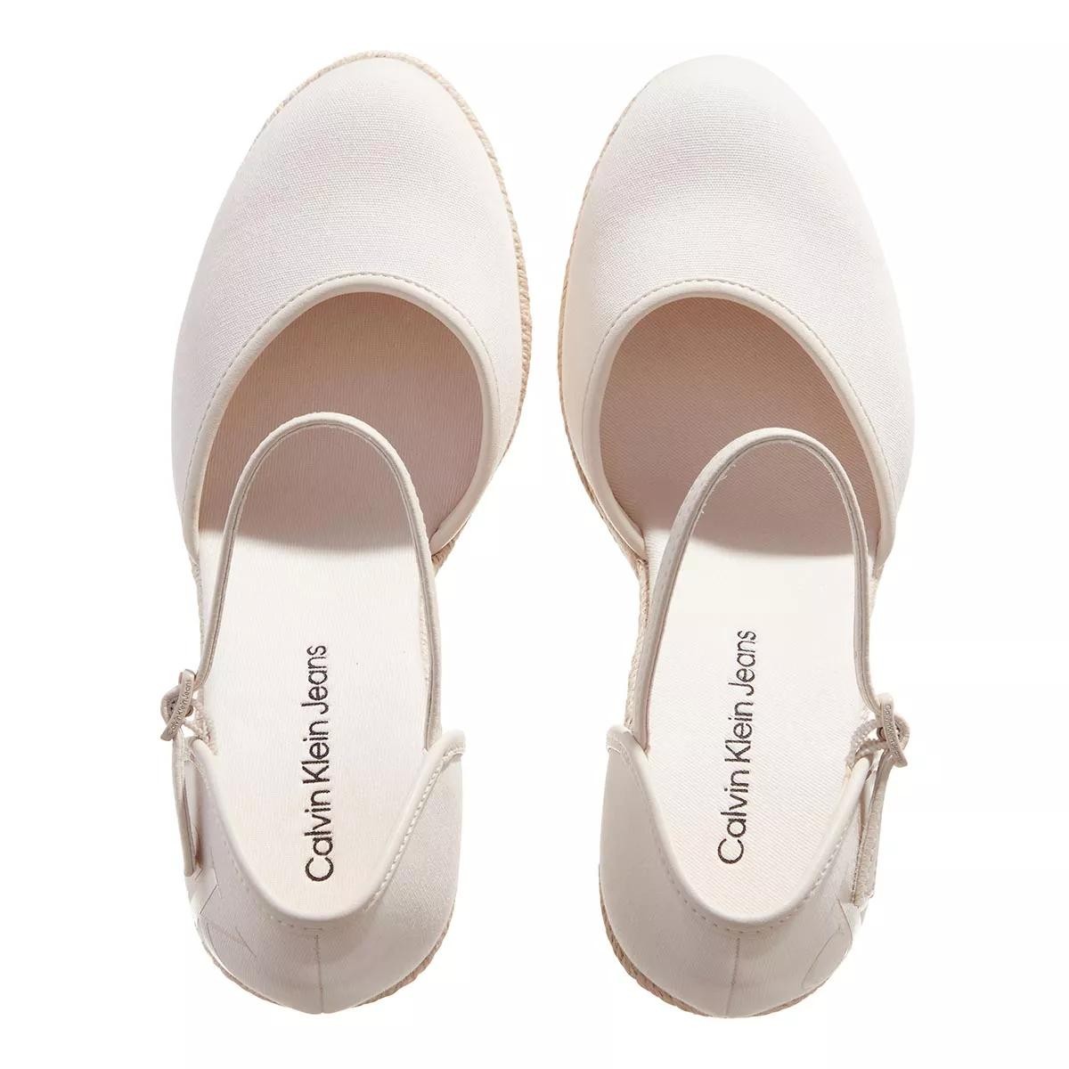 CALVIN KLEIN Komfort Slipper weiss Espadrille