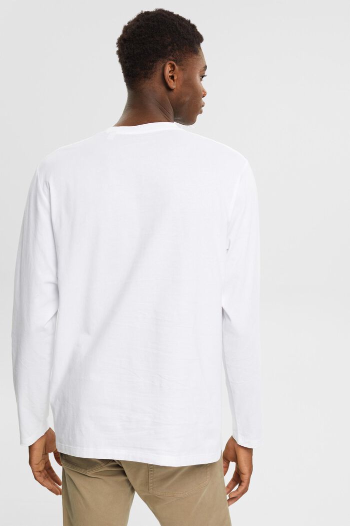 Jersey-Longsleeve mit Print auf der Brust