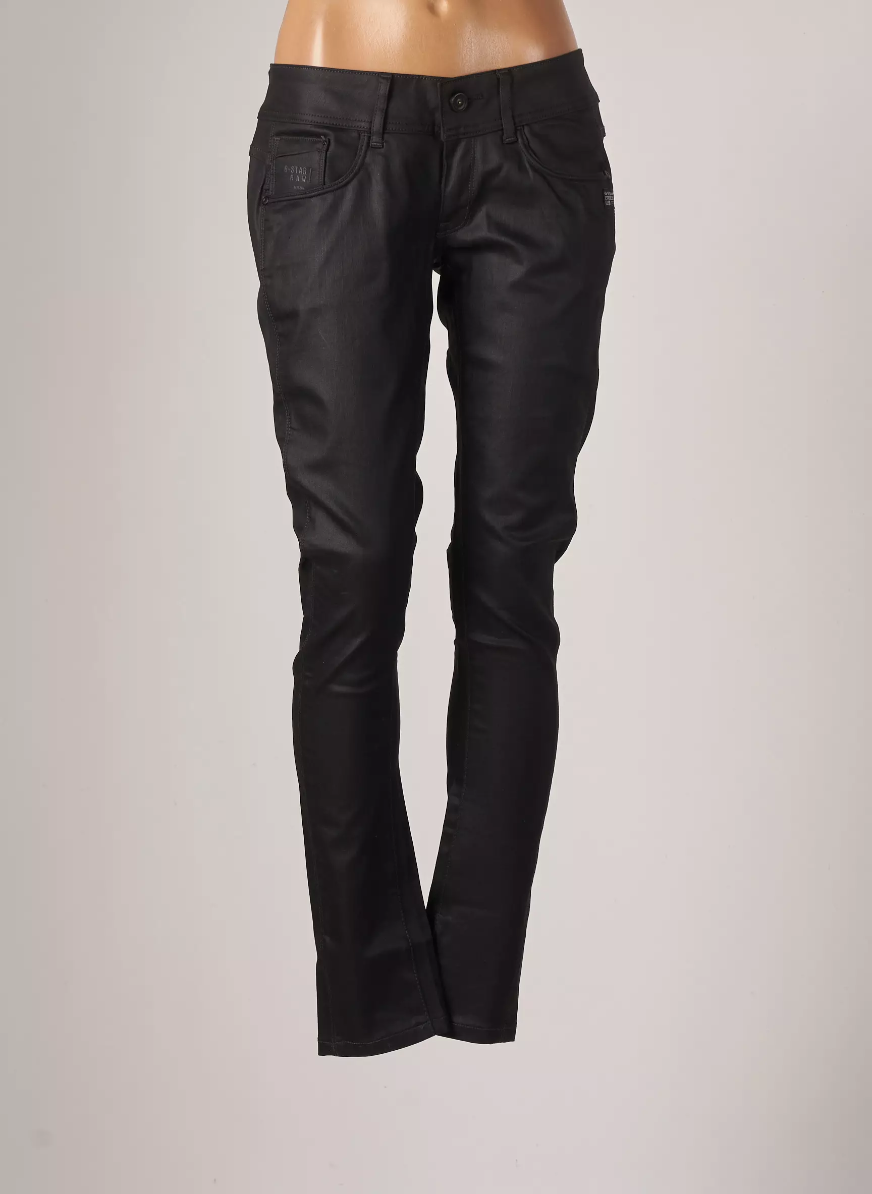 G Star Pantalons Slim Femme couleur noir