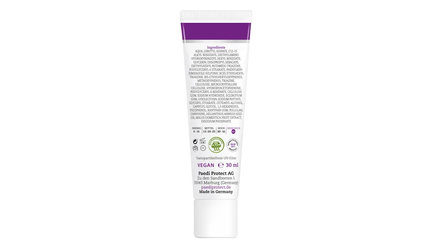 PAEDIPROTECT Gesichtssonnencreme LSF 50+ 30 ml