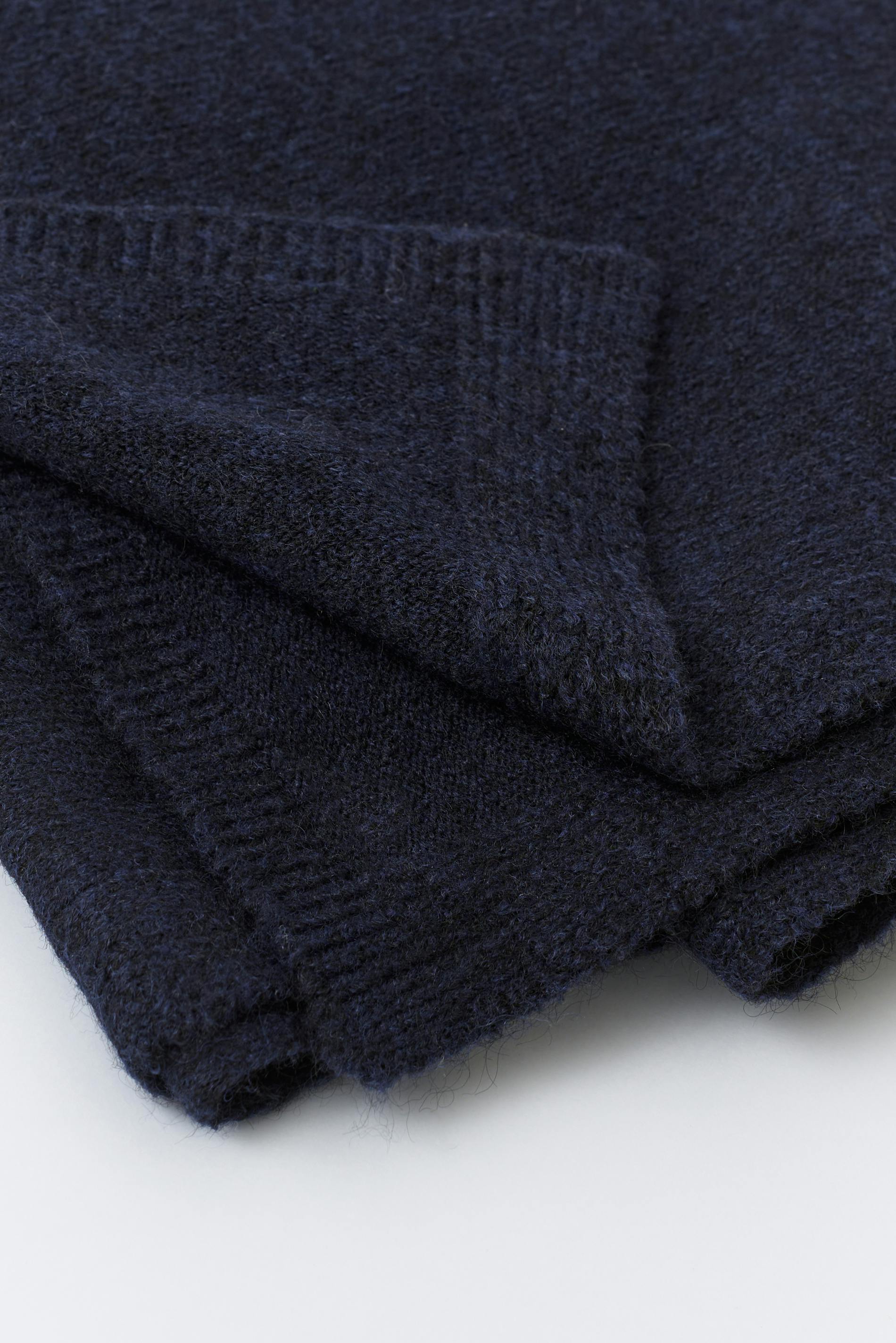 Soft knitted scarf