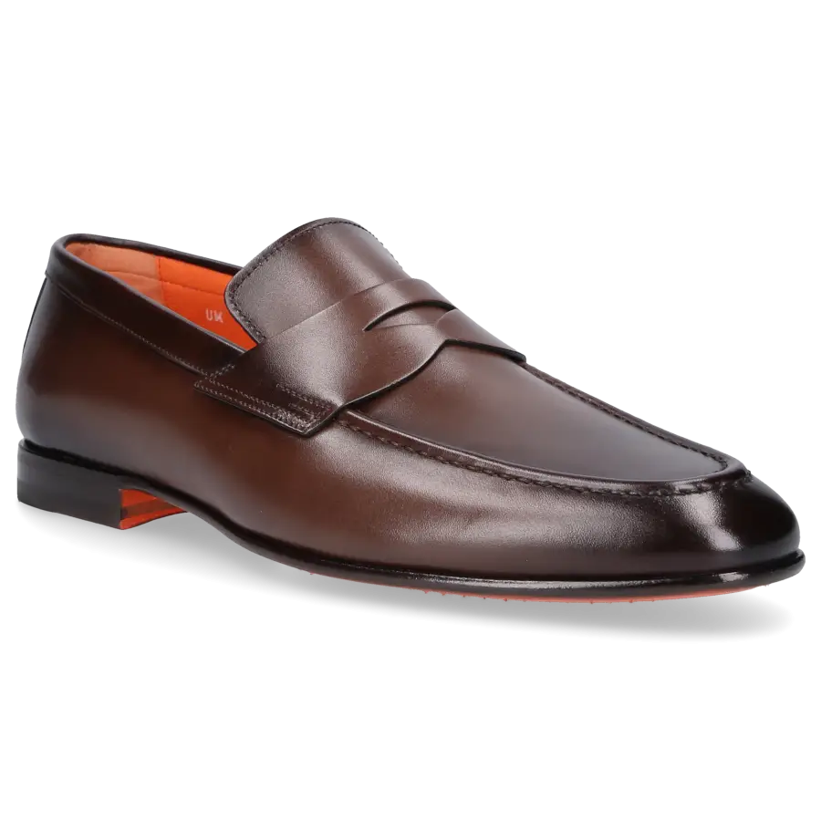 Santoni - Loafer 17511 Kalbsleder - braun