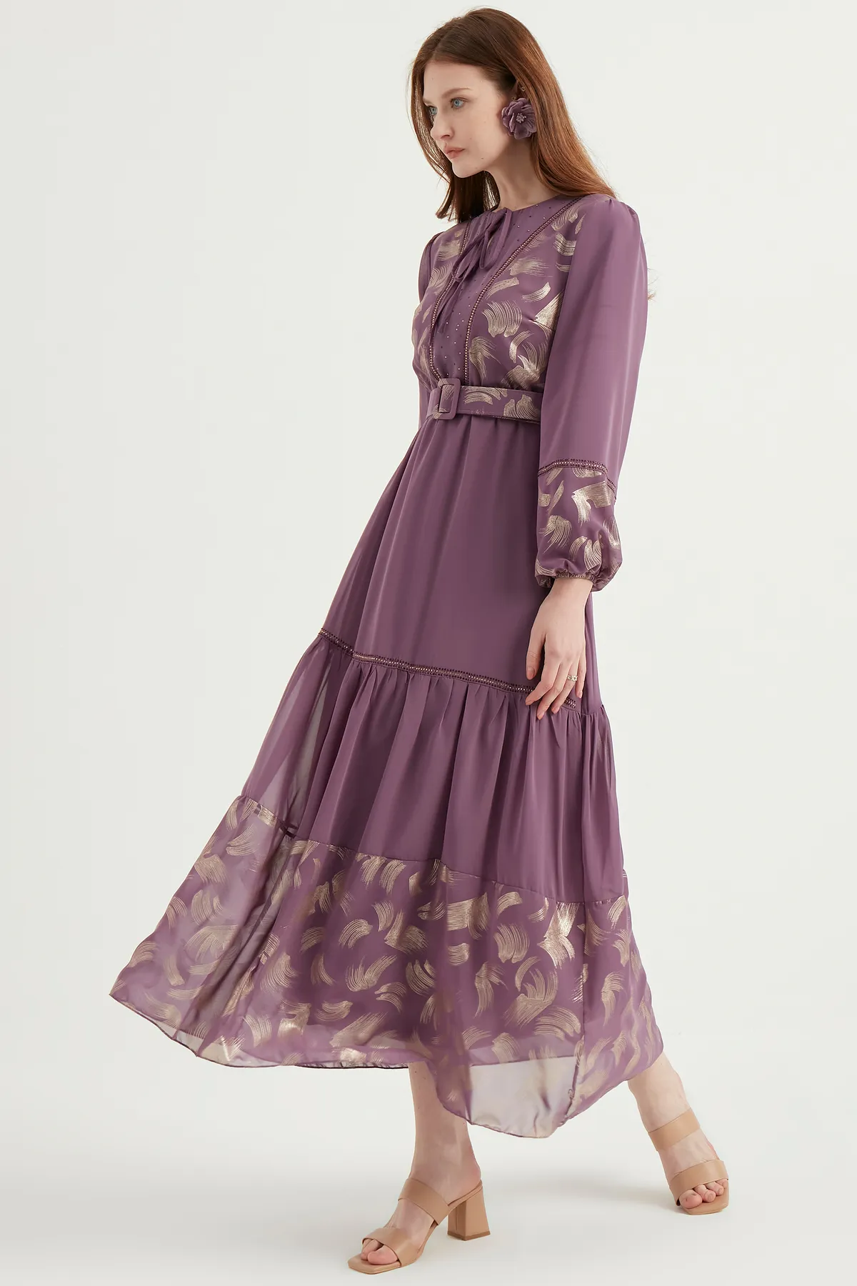 Herita  Kleid - Lila - A-Linie