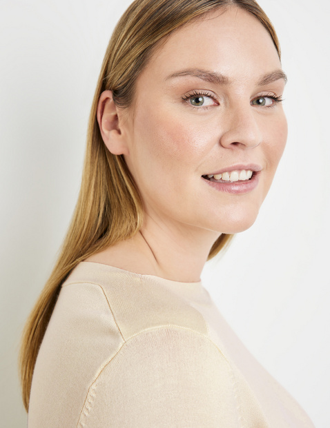 3/4 Arm Pullover mit Seitenschlitzen