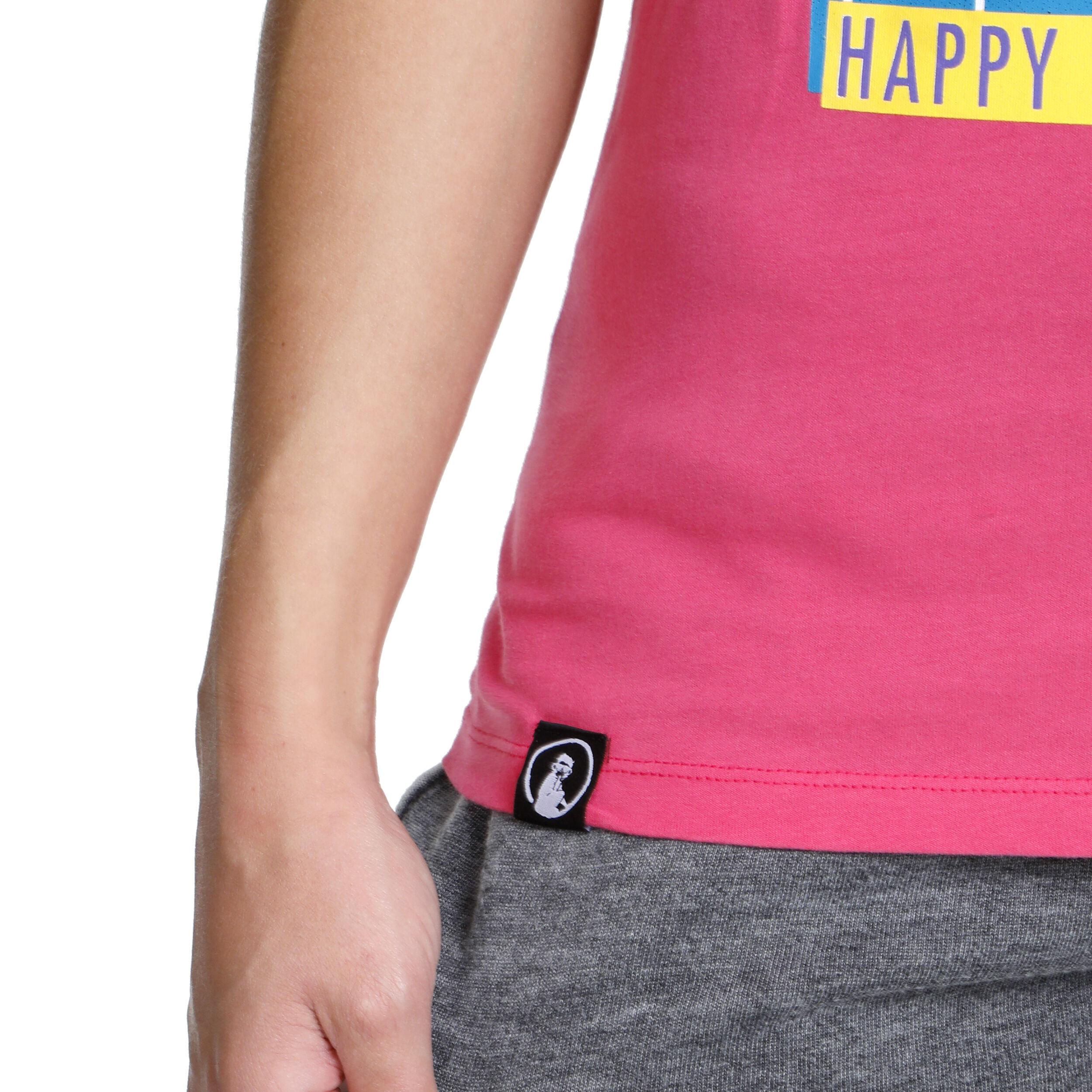 Happy Slam T-Shirt Damen - Pink, Mehrfarbig