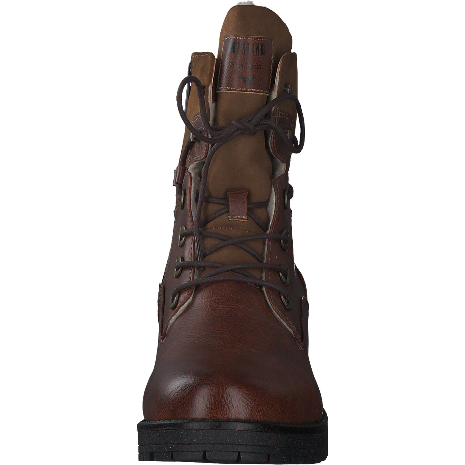 Mustang 1397602, Schnürstiefeletten, Damen, Cognac