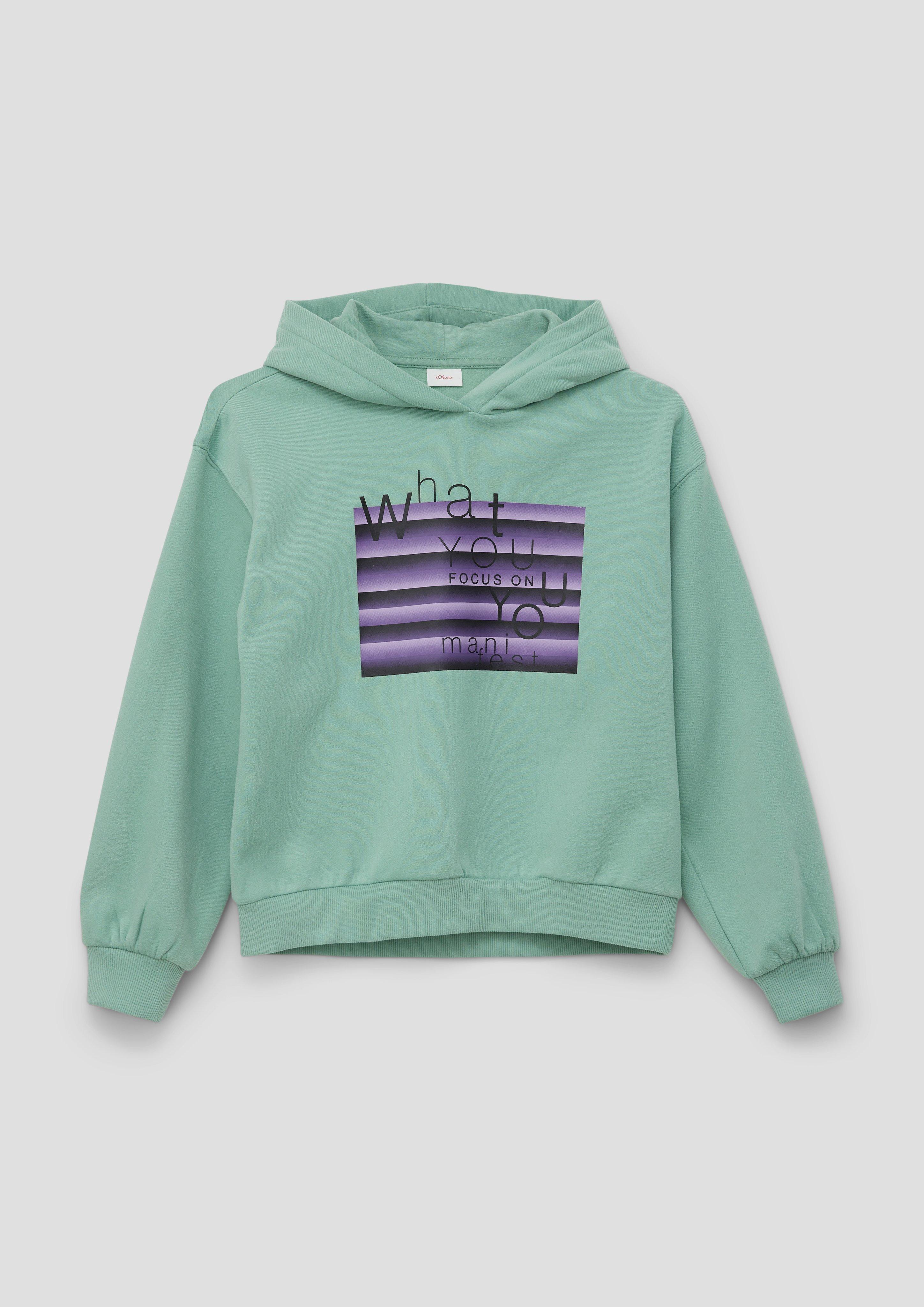 Kapuzensweatshirt mit Frontprint  2133842-7225
