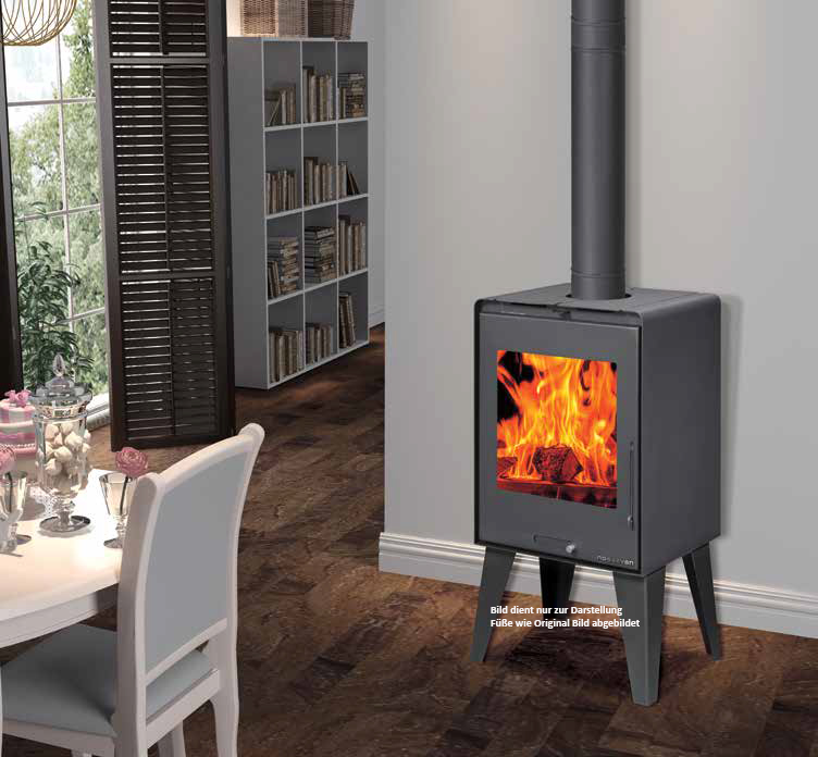 Moeby24 Design-Kaminofen Klassik Kamin Ofen Kaminofen EcoDesign 6,5kW EEK A  130mm