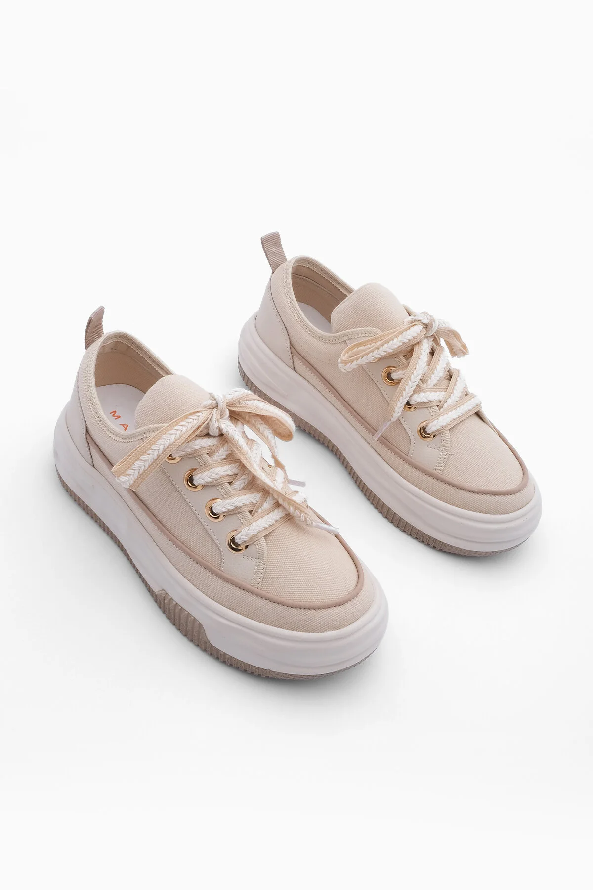 Marjin  Sneaker - Beige - Flacher Absatz