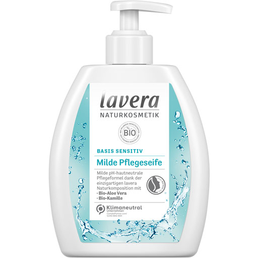 LAVERA basis sensitiv Pflegeseife Bio Aloe Bio Kamille  250 ml  Seife